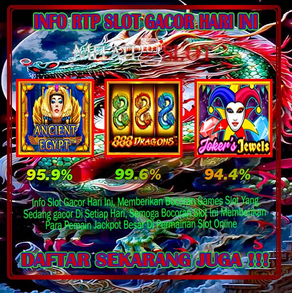 MELATISLOT Slot Terpercaya Bisa Coba Demo Sebelum Main